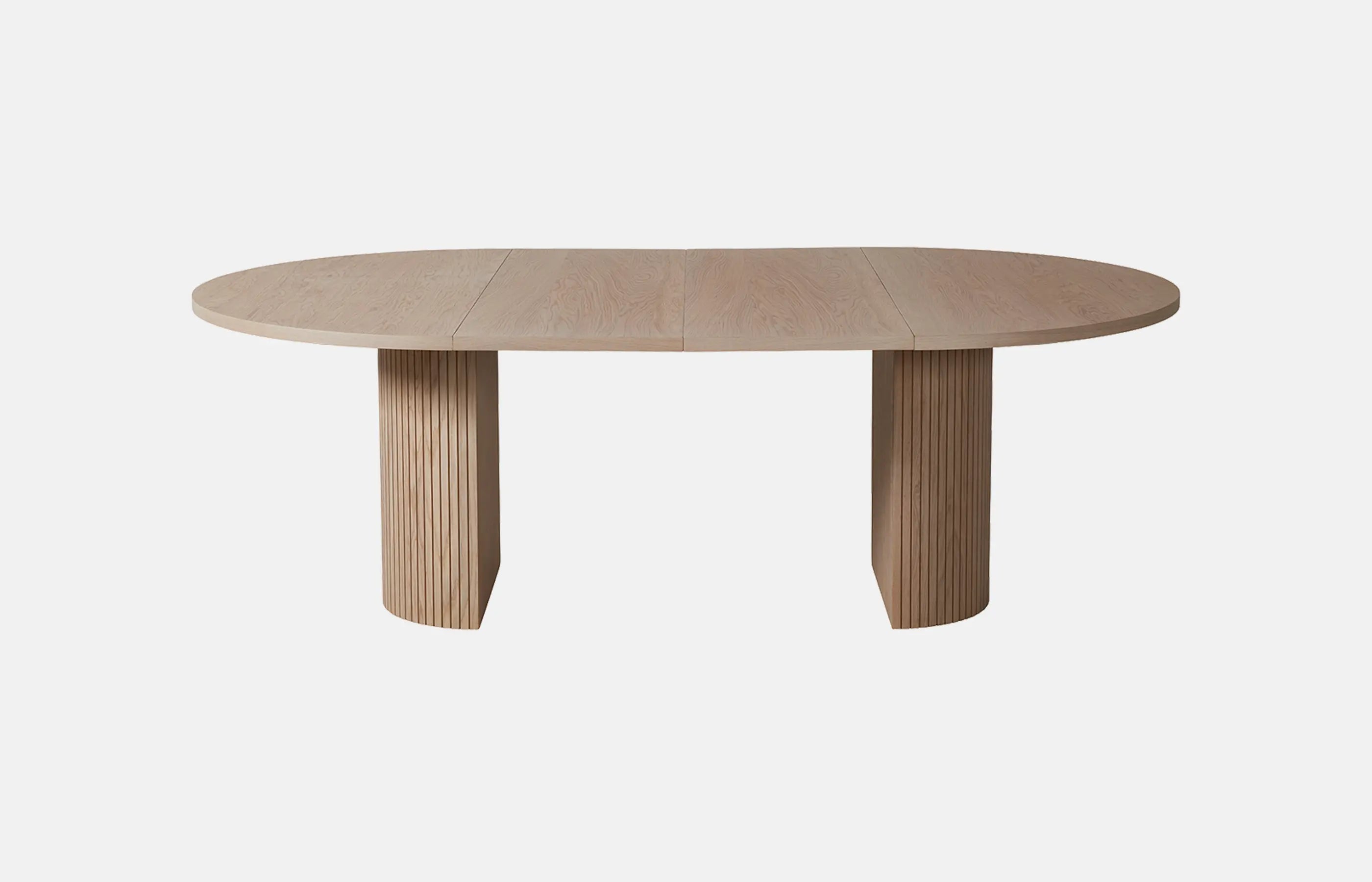 Sophisticate Spisebord (Ø115/130/150) Hvitoljet m/ Delt Sokkel