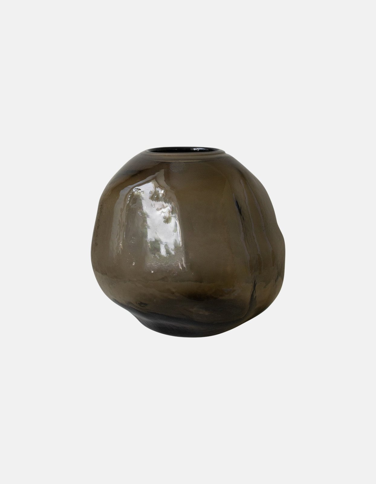 Pebble Vase Stor Brun