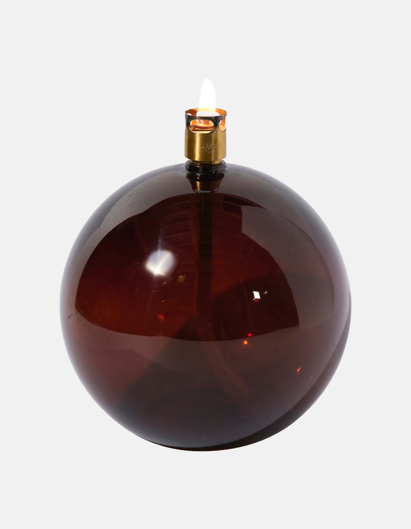Oljelampe Rund – Cognac (Ø13)