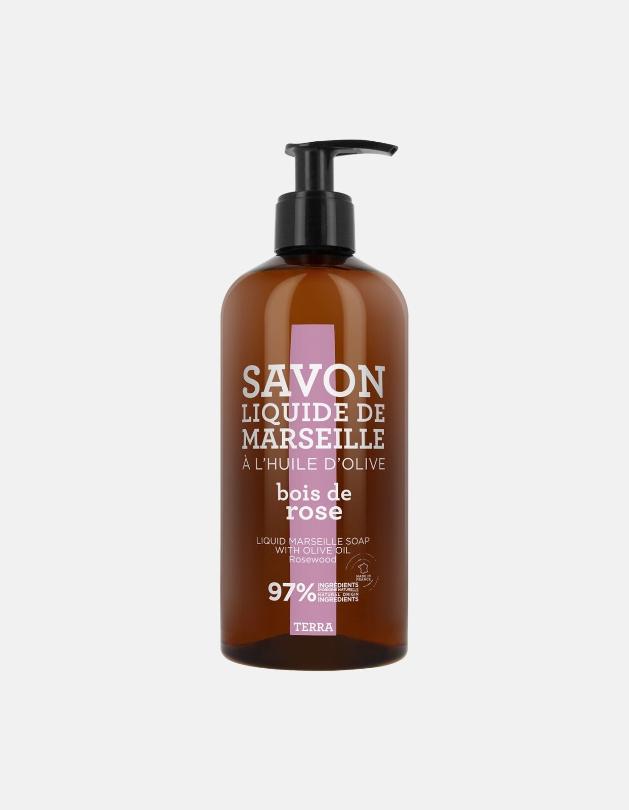 Liquid Soap 500ml Rose Wood Savon de Marseille
