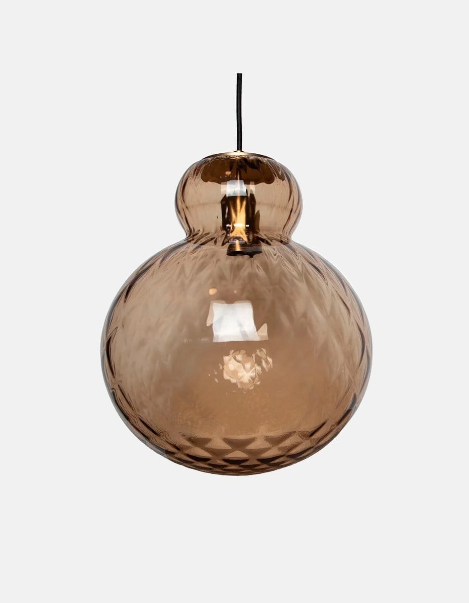 Lily - Taklampe Small Harlequin - brun-messing
